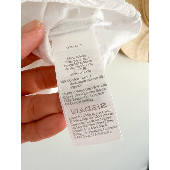 Madewell | NWT | Puff-Sleeve Tee in White | Sz M - Picture 6 of 8